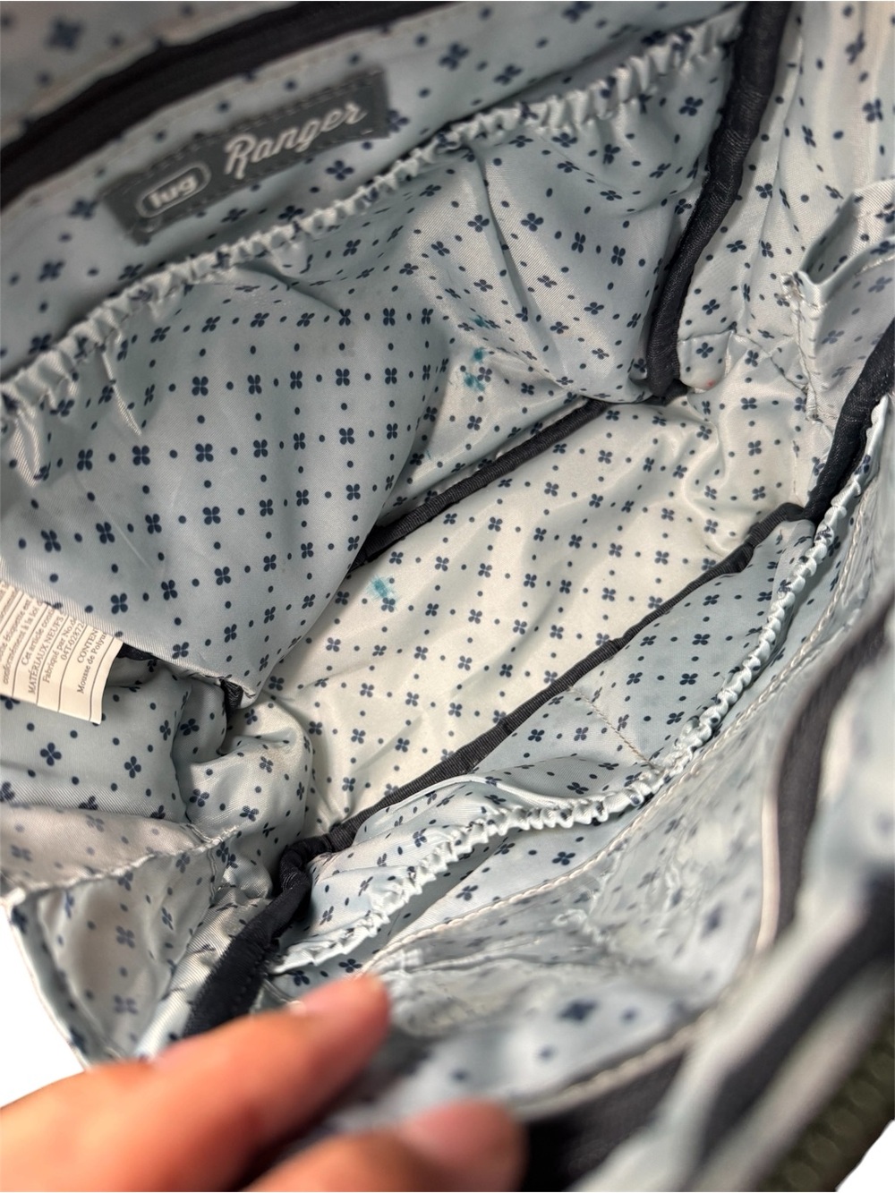 Lug Ranger Crossbody Bag Quilted Navy Camo Travel Purse - Picture 6 of 9